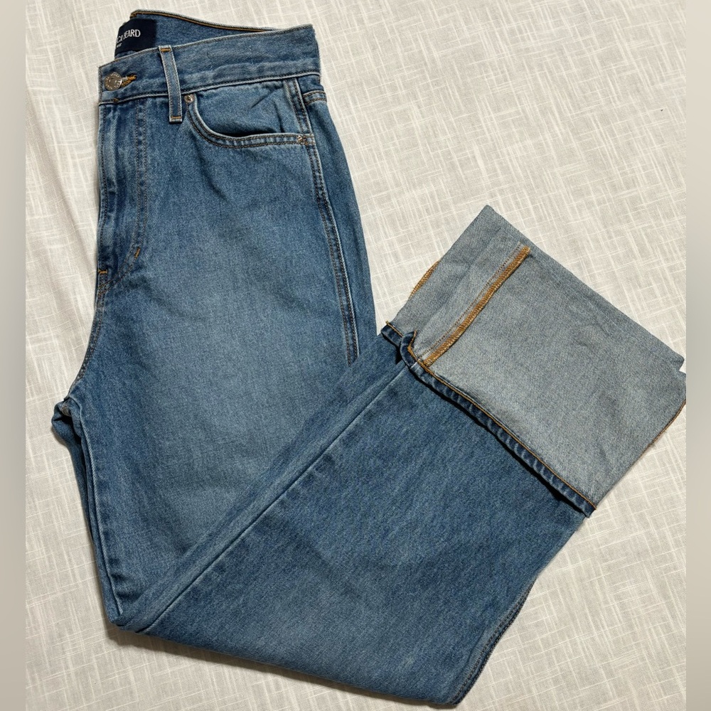 dylan Classic Straight-Leg Blue Denim Jeans